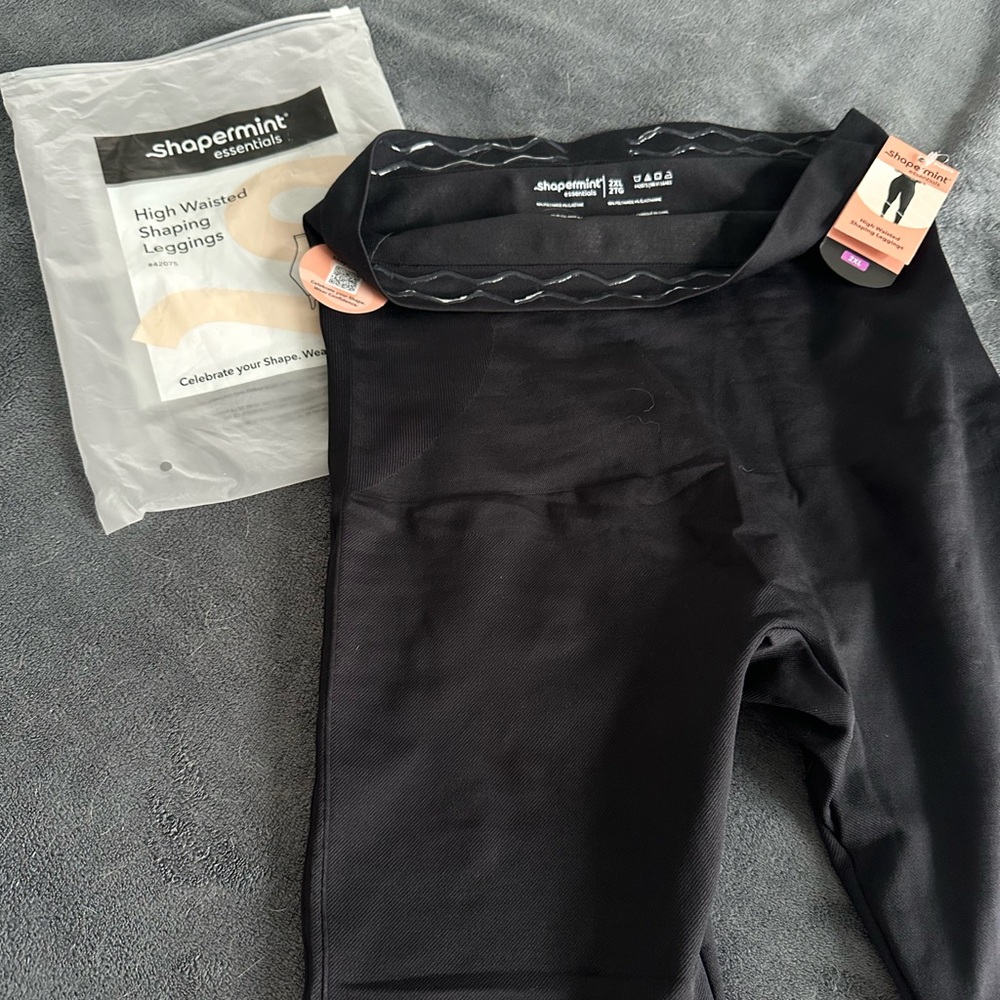 Shapermint Essentials High Waisted Black Shaping Leggings